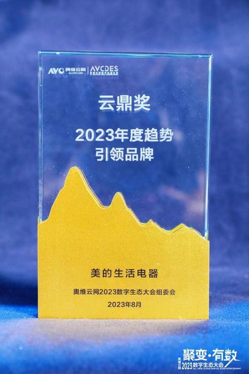 美的小家电荣膺2023奥维云网云鼎奖，悦云科技驱动生活家电领域再创新高